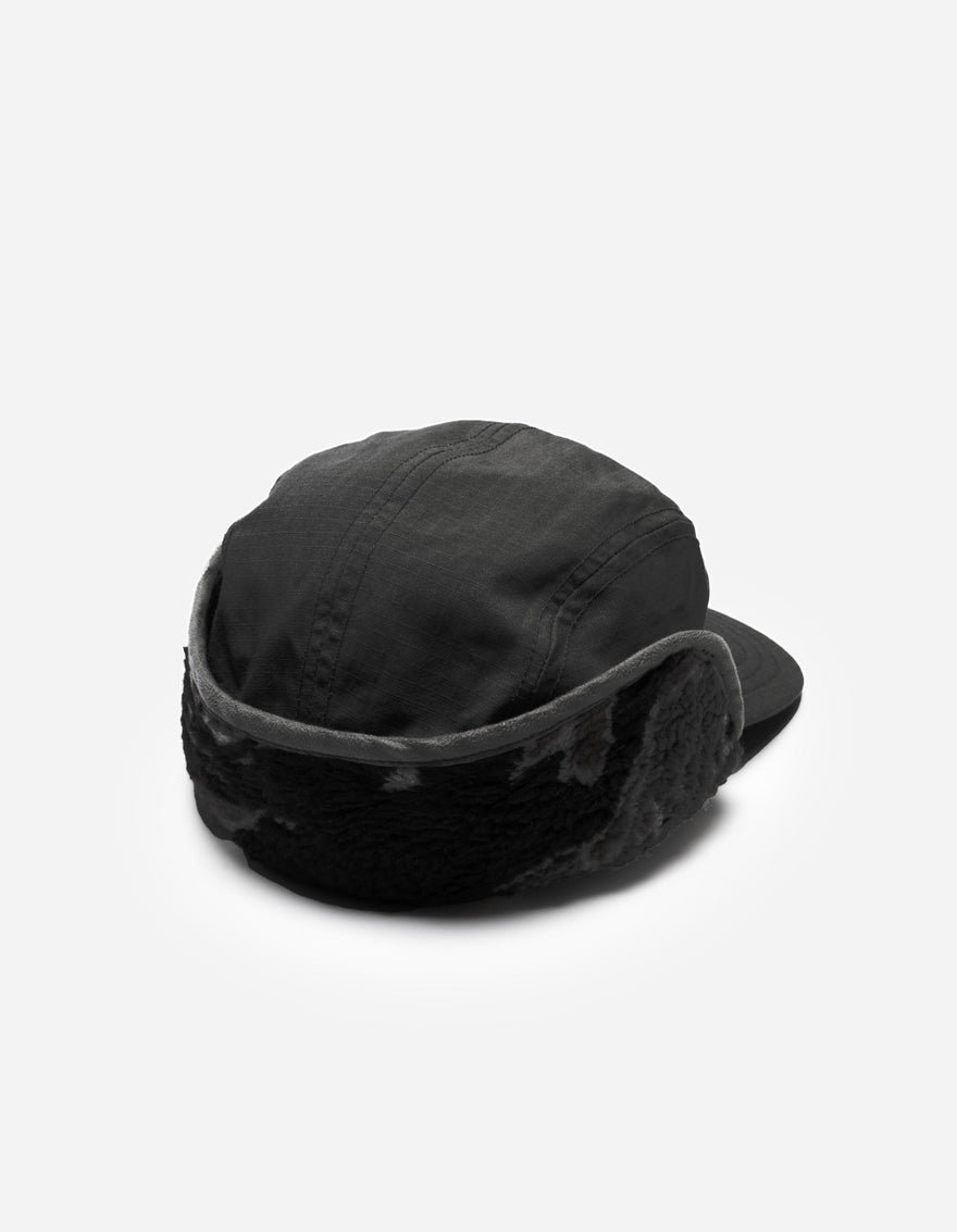 7129 Cold Weather 5 Panel Cap Black