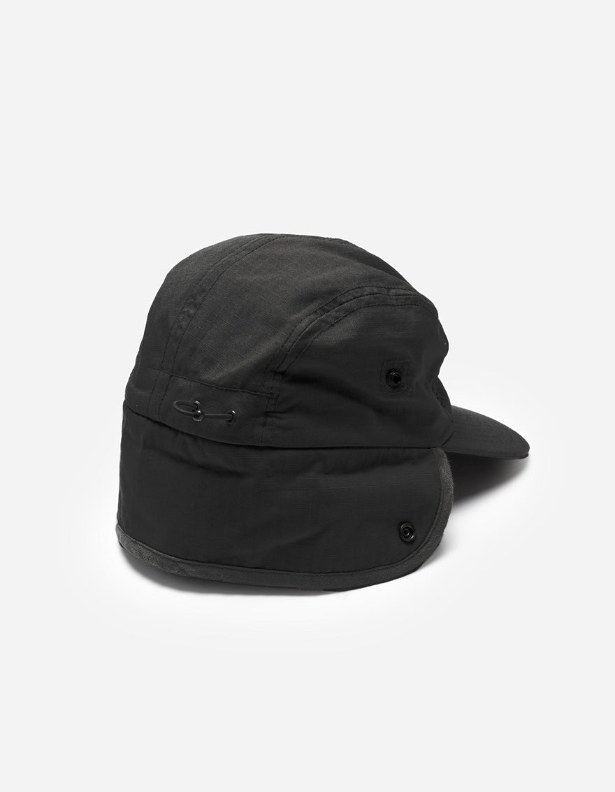 7129 Cold Weather 5 Panel Cap Black