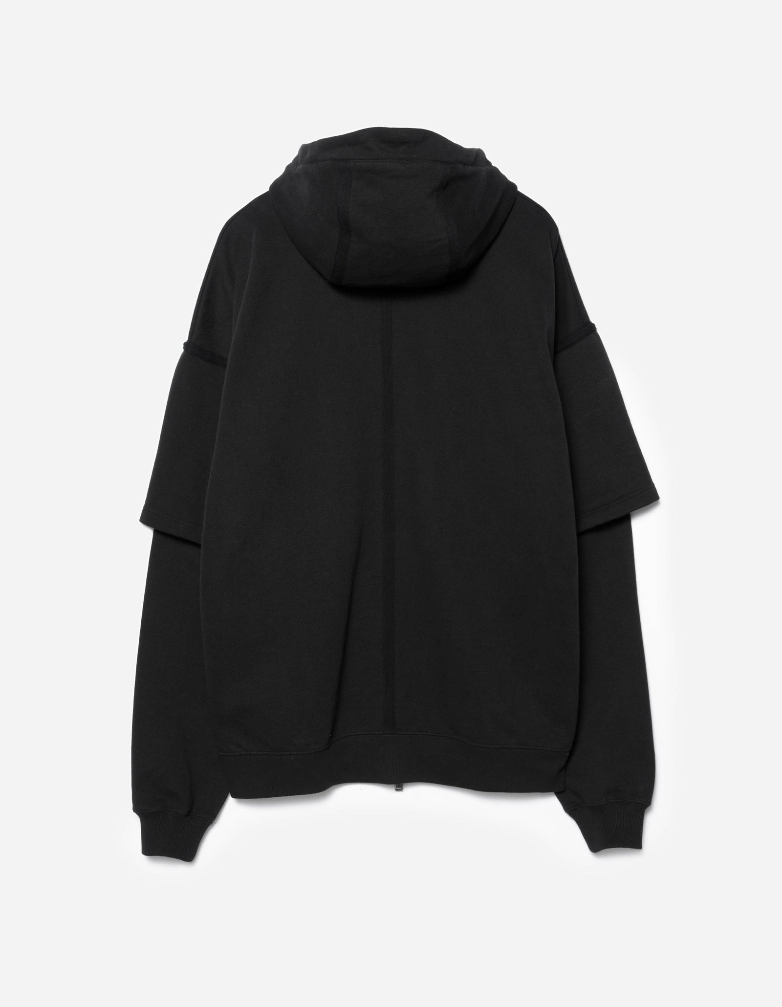 7131 Kimono Hooded Sweat Black