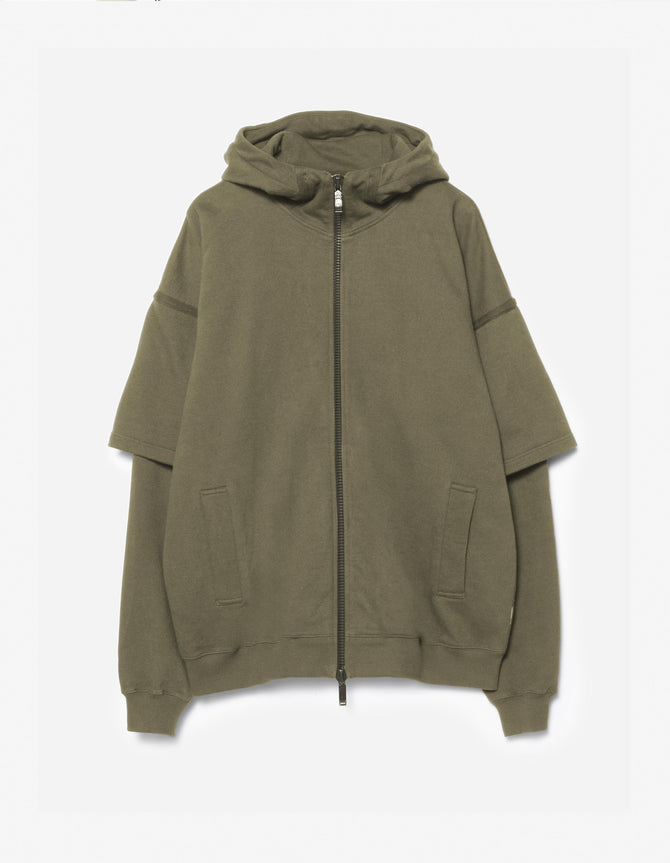 7131 Kimono Hooded Sweat Olive OG-107F