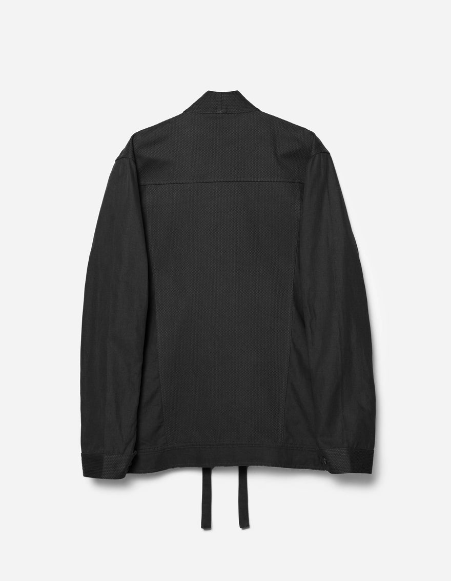 7133 Hemp Hanten Trucker Jacket Black