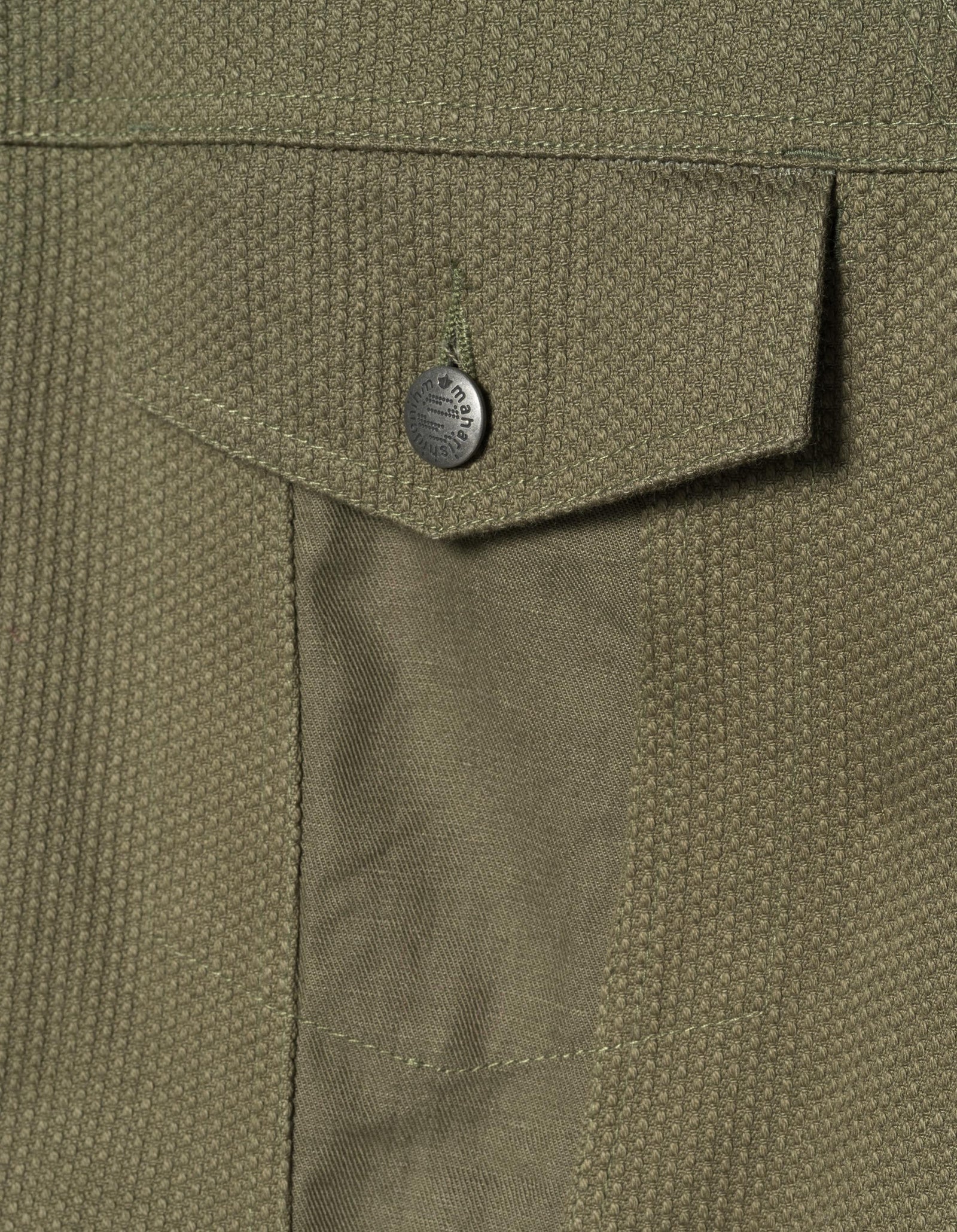 7133 Hemp Hanten Trucker Jacket Olive OG-107F