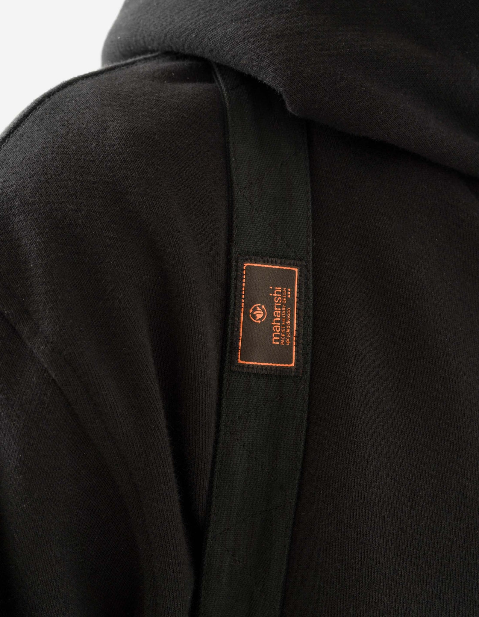 7142 Upcycled Shawl Chore Jacket Black