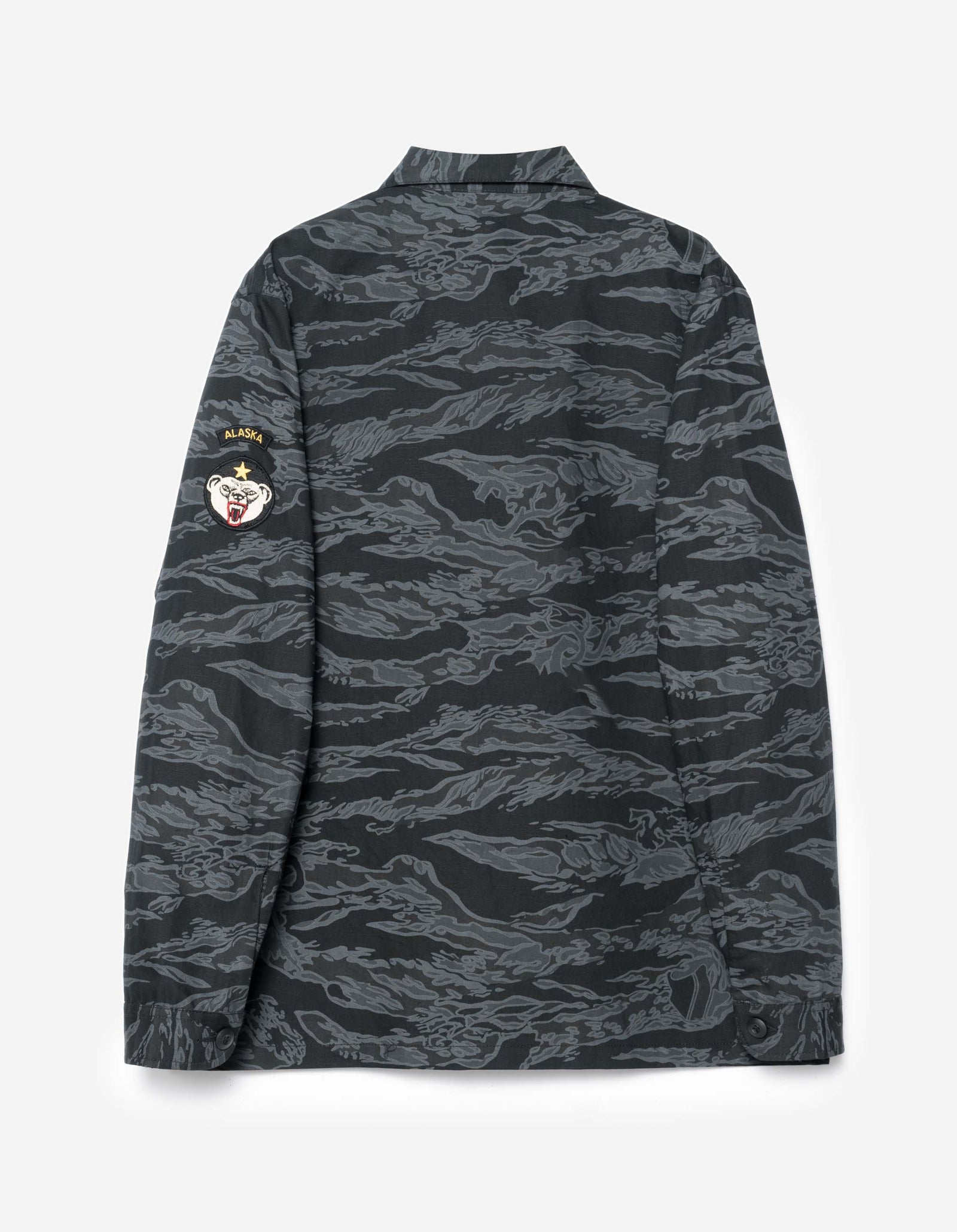 7147 Bonsai Tigerstripe L/S Utility Shirt Subdued Night