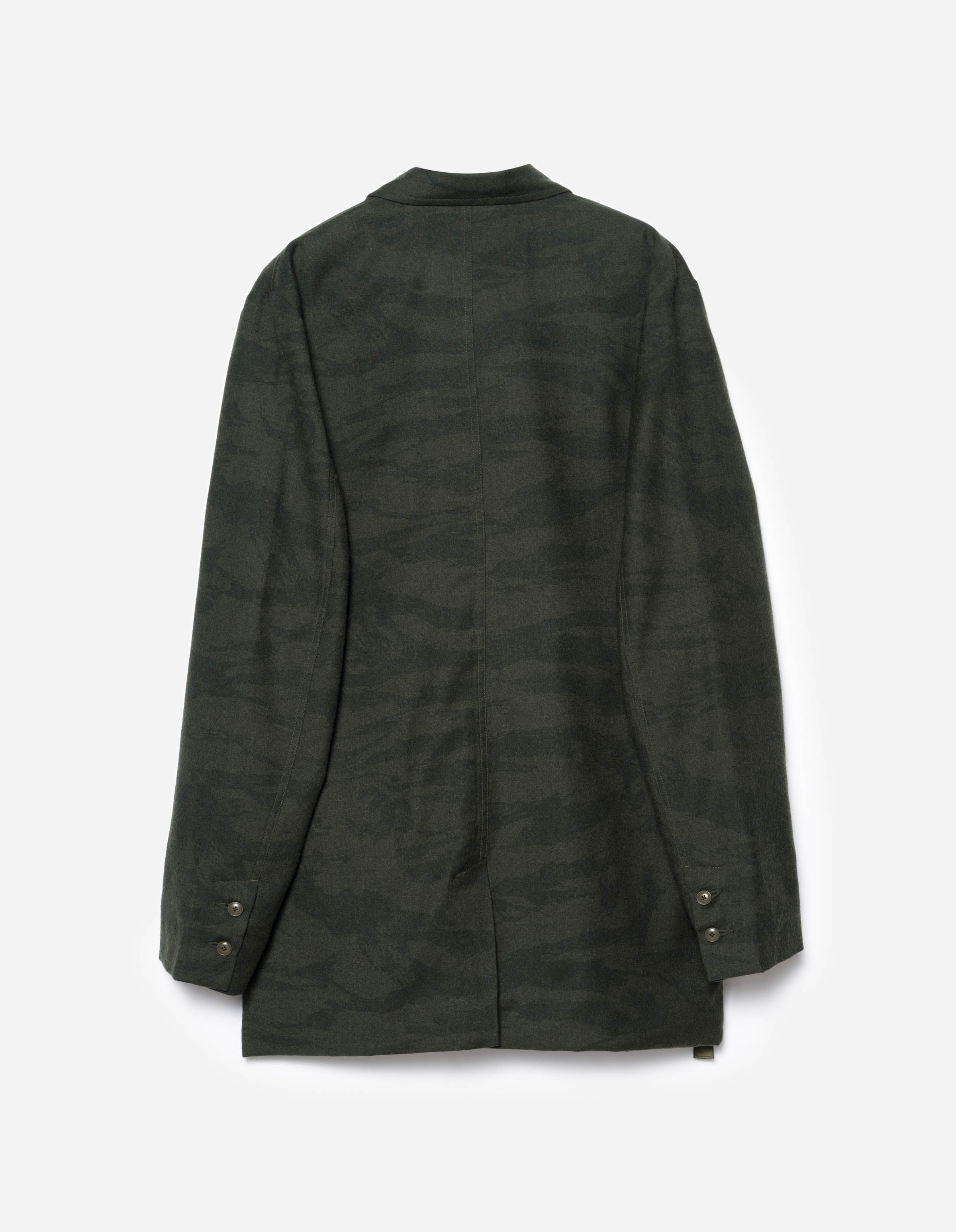 7151 Bonsai Tigerstripe Kimono Blazer Dark Olive – Maharishi