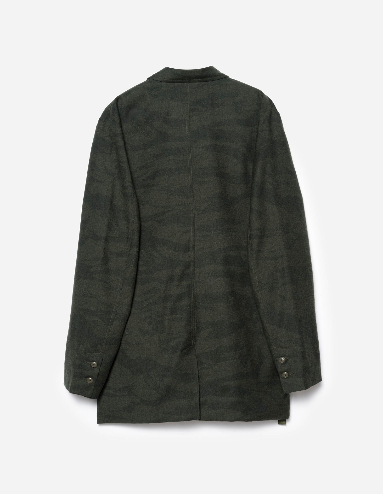 7151 Bonsai Tigerstripe Kimono Blazer Dark Olive