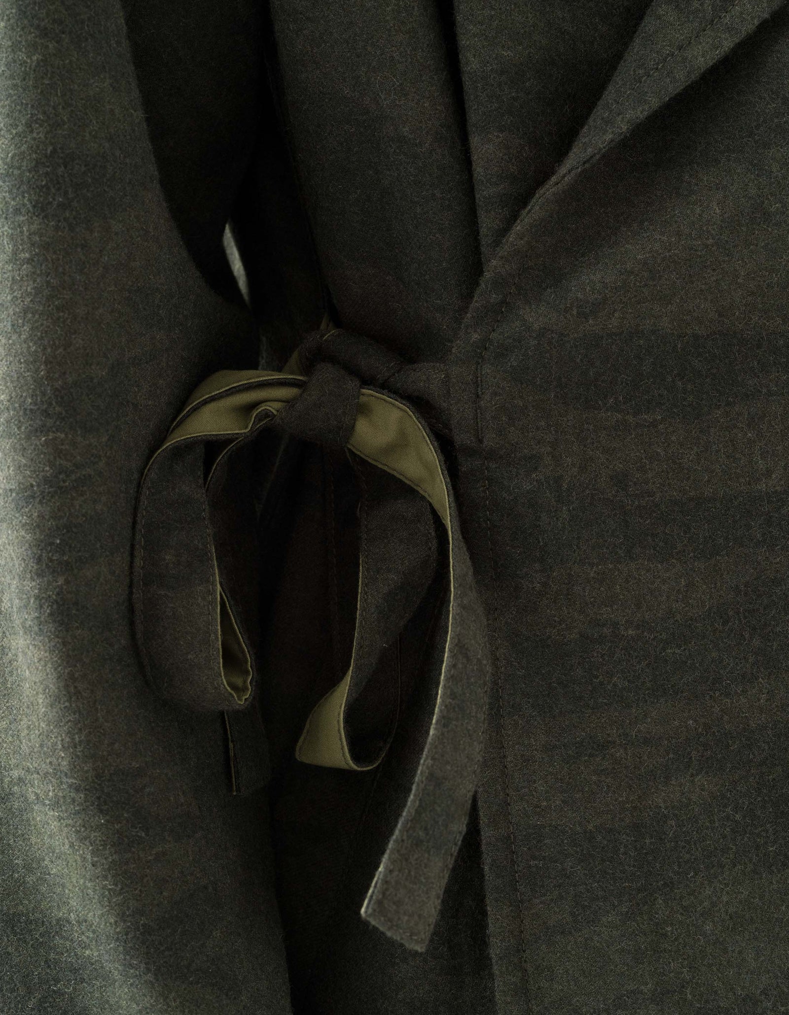 7151 Bonsai Tigerstripe Kimono Blazer Dark Olive