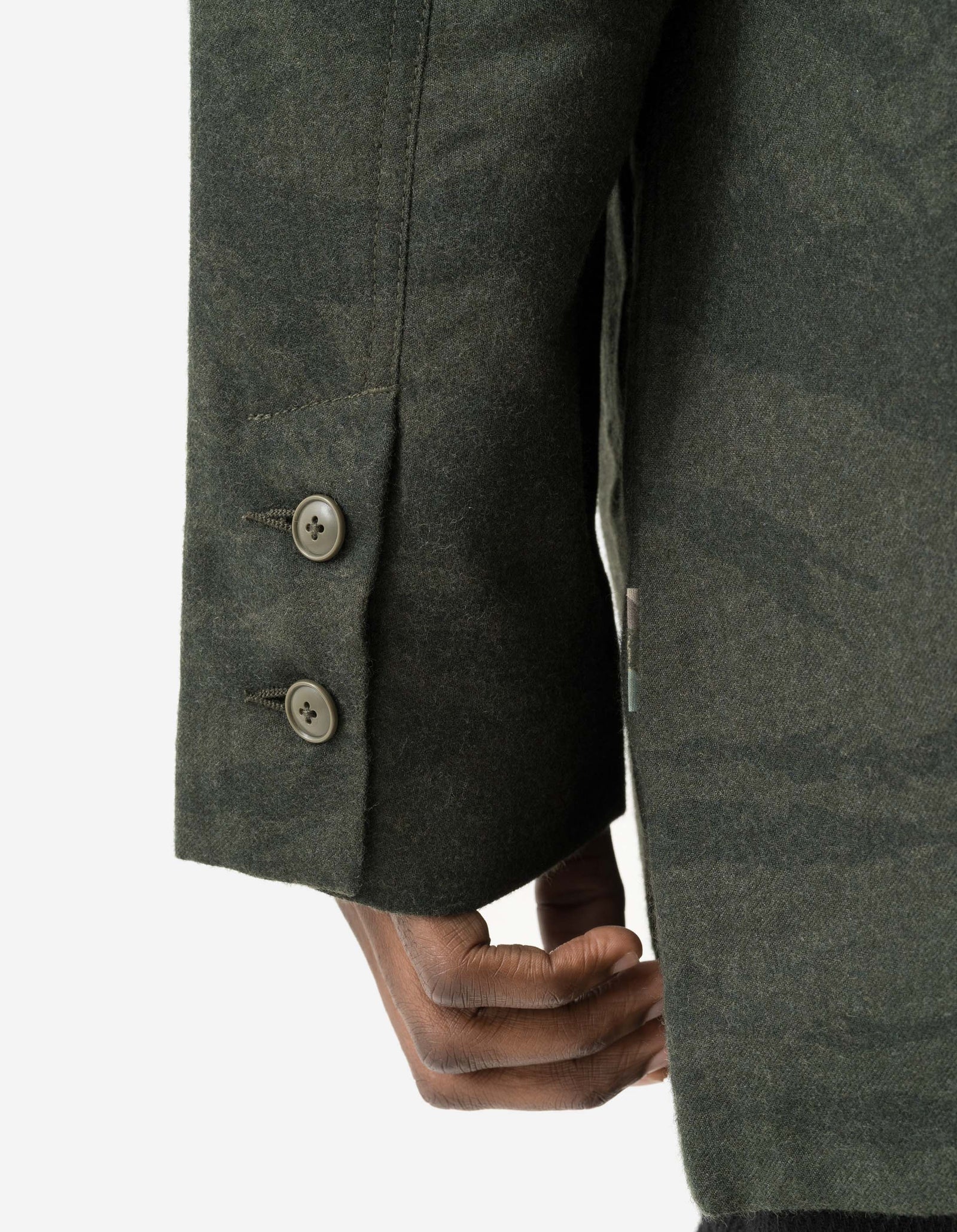 7151 Bonsai Tigerstripe Kimono Blazer Dark Olive