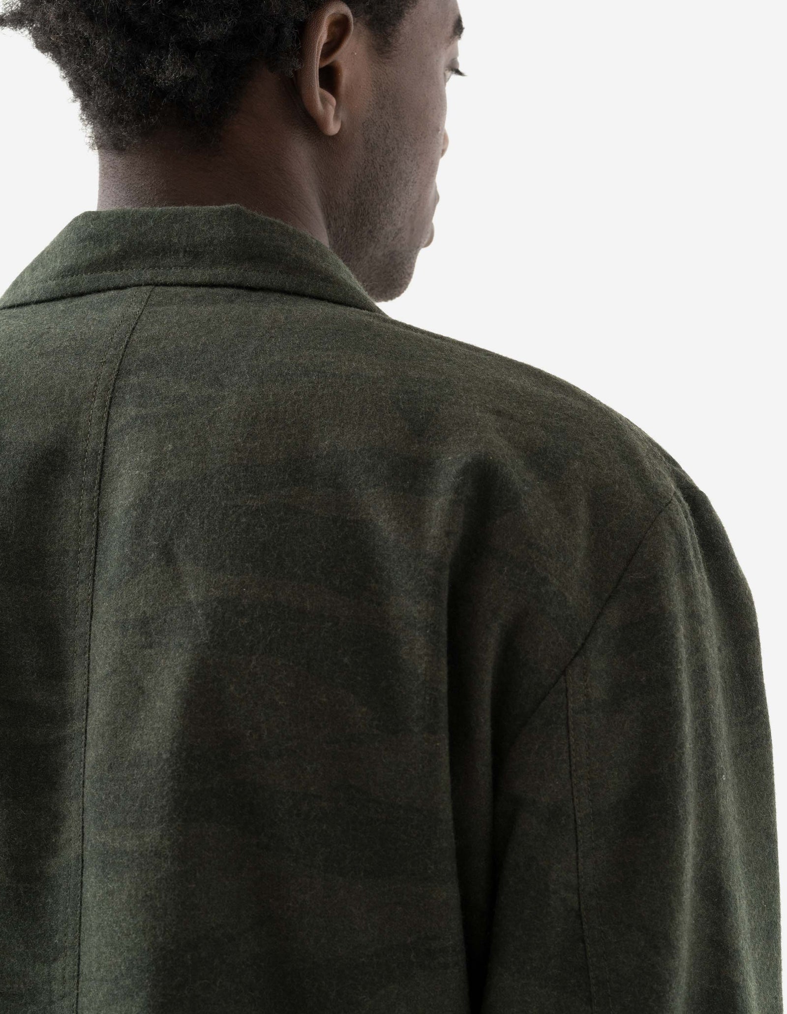 7151 Bonsai Tigerstripe Kimono Blazer Dark Olive