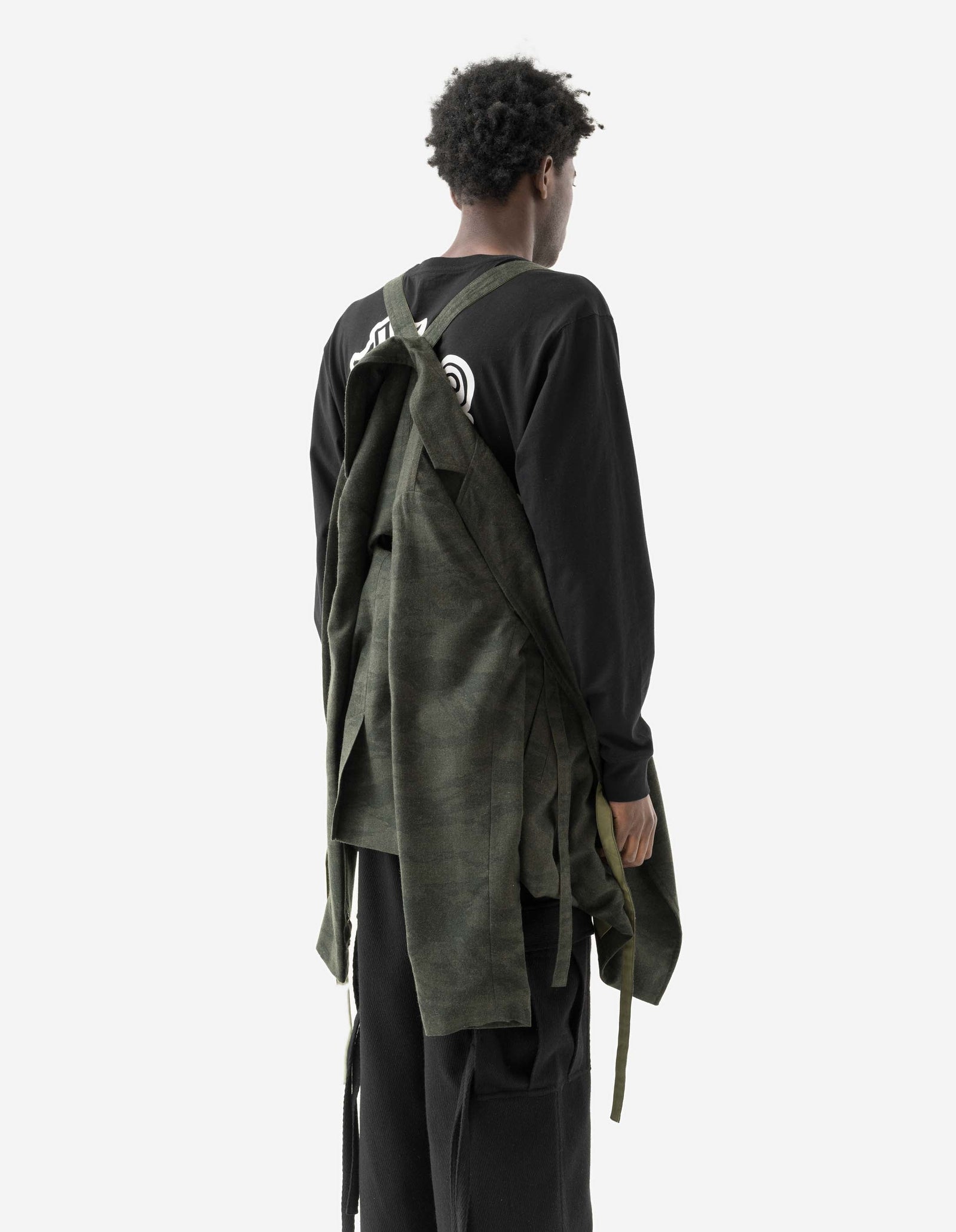 7151 Bonsai Tigerstripe Kimono Blazer Dark Olive
