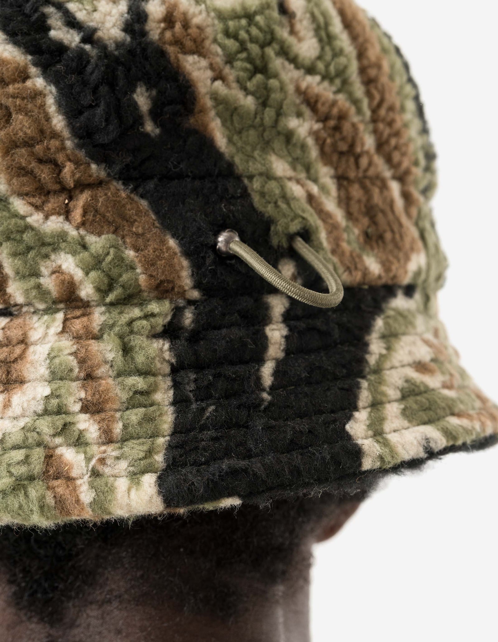 7152 Bonsai Tigerstripe Fleece Bucket Hat Mint Gold