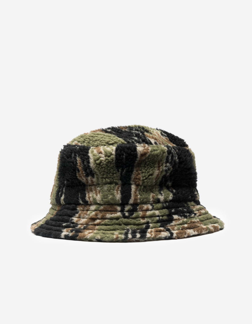 7152 Bonsai Tigerstripe Fleece Bucket Hat Mint Gold