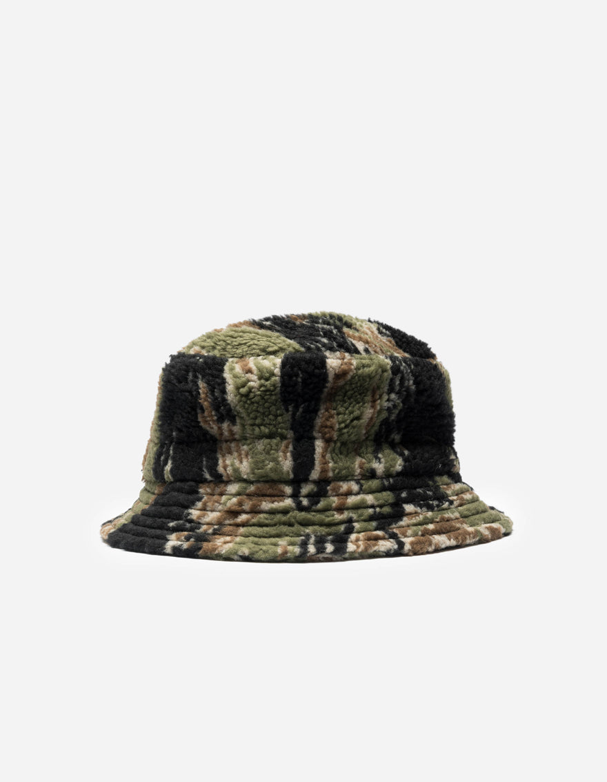 7152 Bonsai Tigerstripe Fleece Bucket Hat Mint Gold