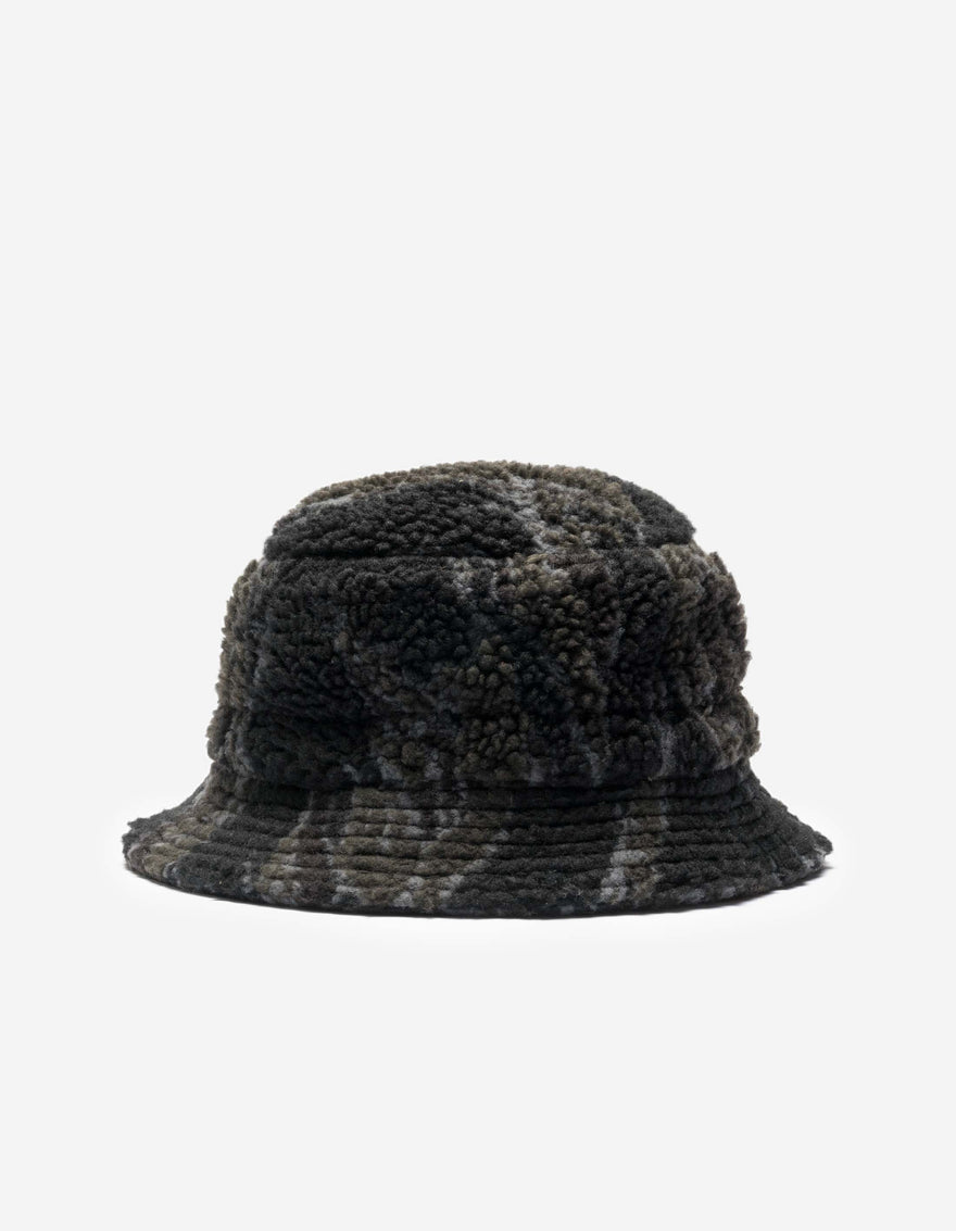 7152 Bonsai Tigerstripe Fleece Bucket Hat Subdued Night