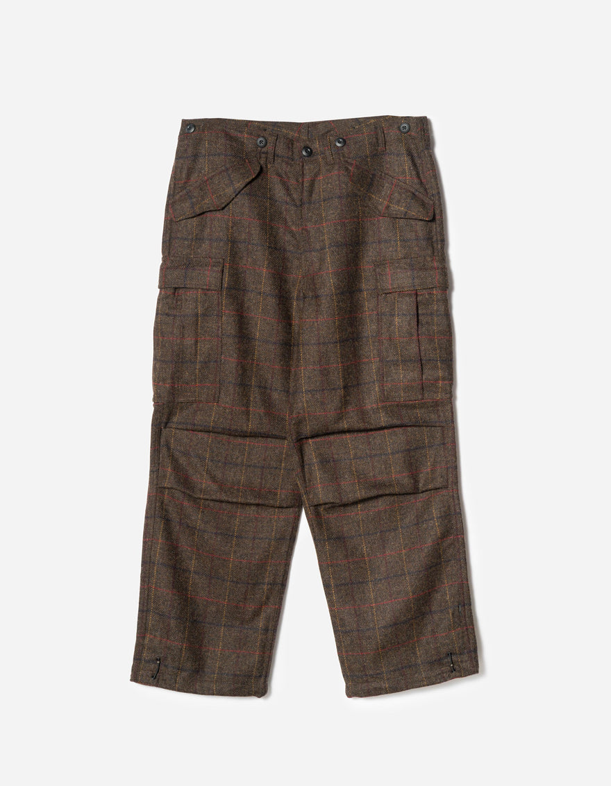 7117 Wool Check M65 Cargo Pant Brown