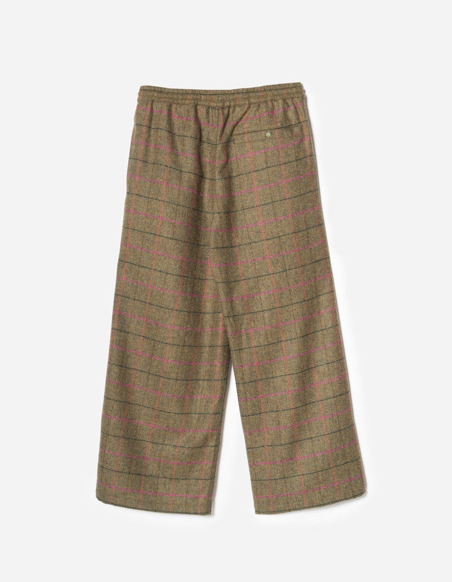 7159 Wool Hakama Track Pants Olive