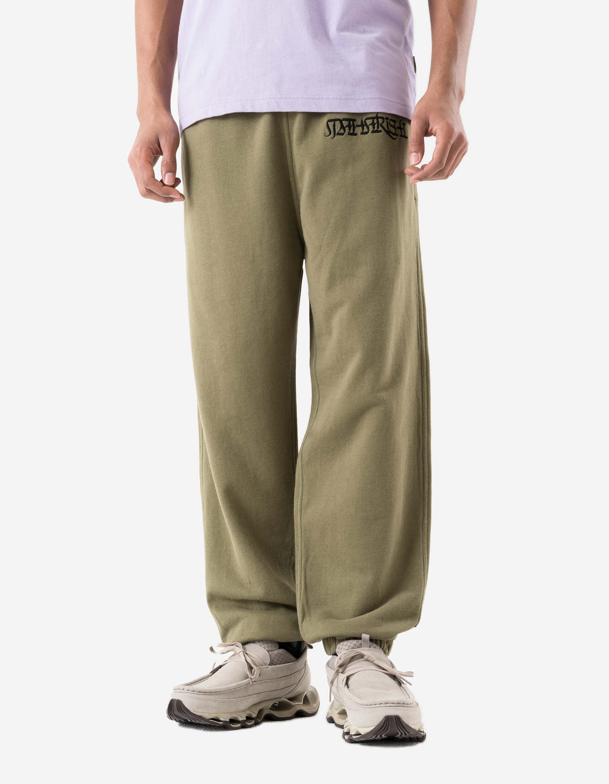 7550 Maha Script Sweatpants Olive OG-107F