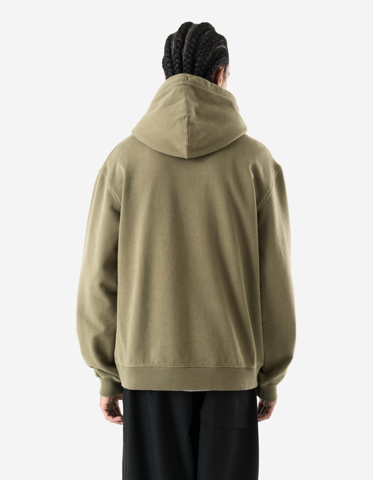 7552 Maha Script Hooded Sweat Olive OG-107F