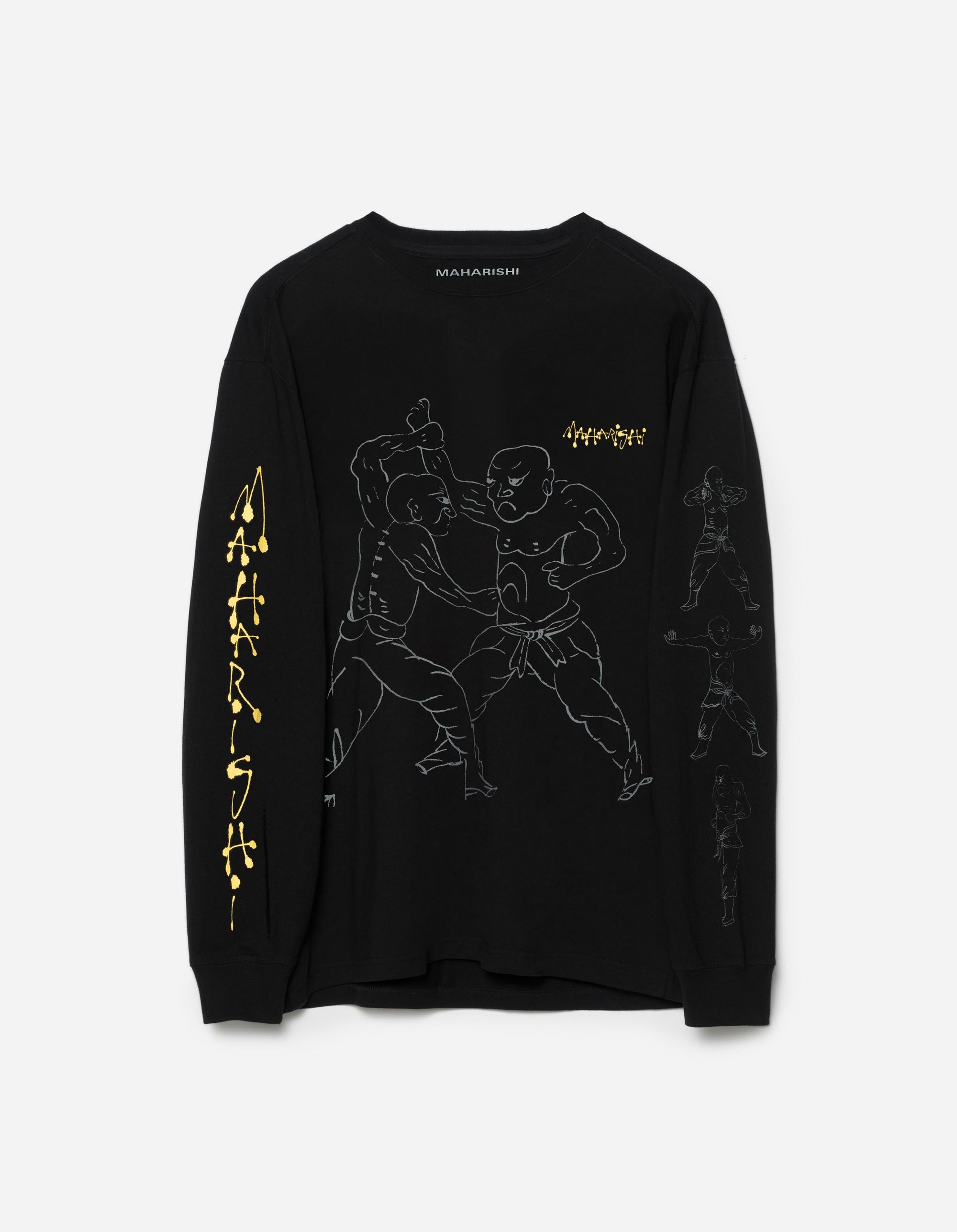 7553 Kung Fu Manual L/S T-Shirt Black