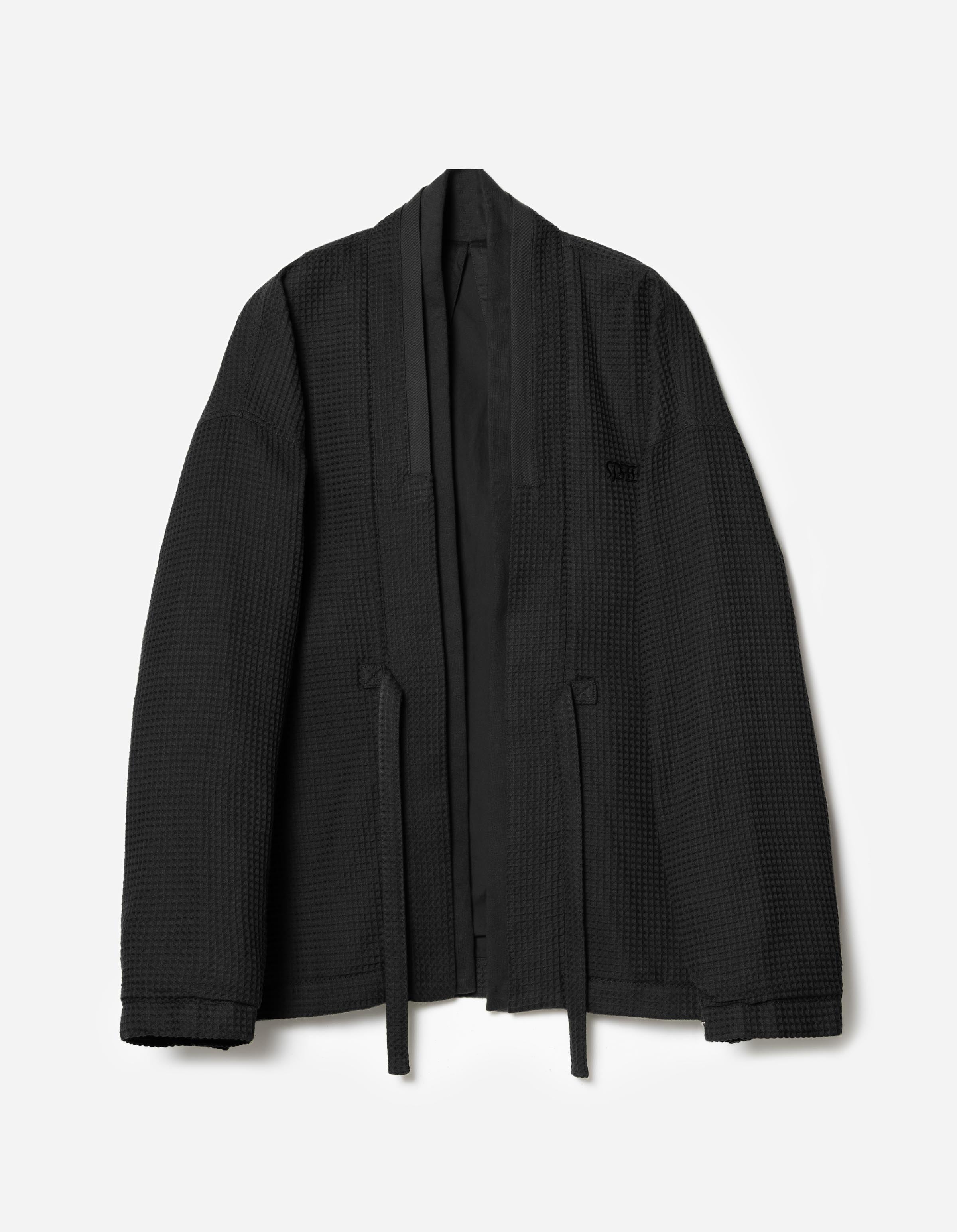 7564 Mantis Waffle Kimono Black – Maharishi