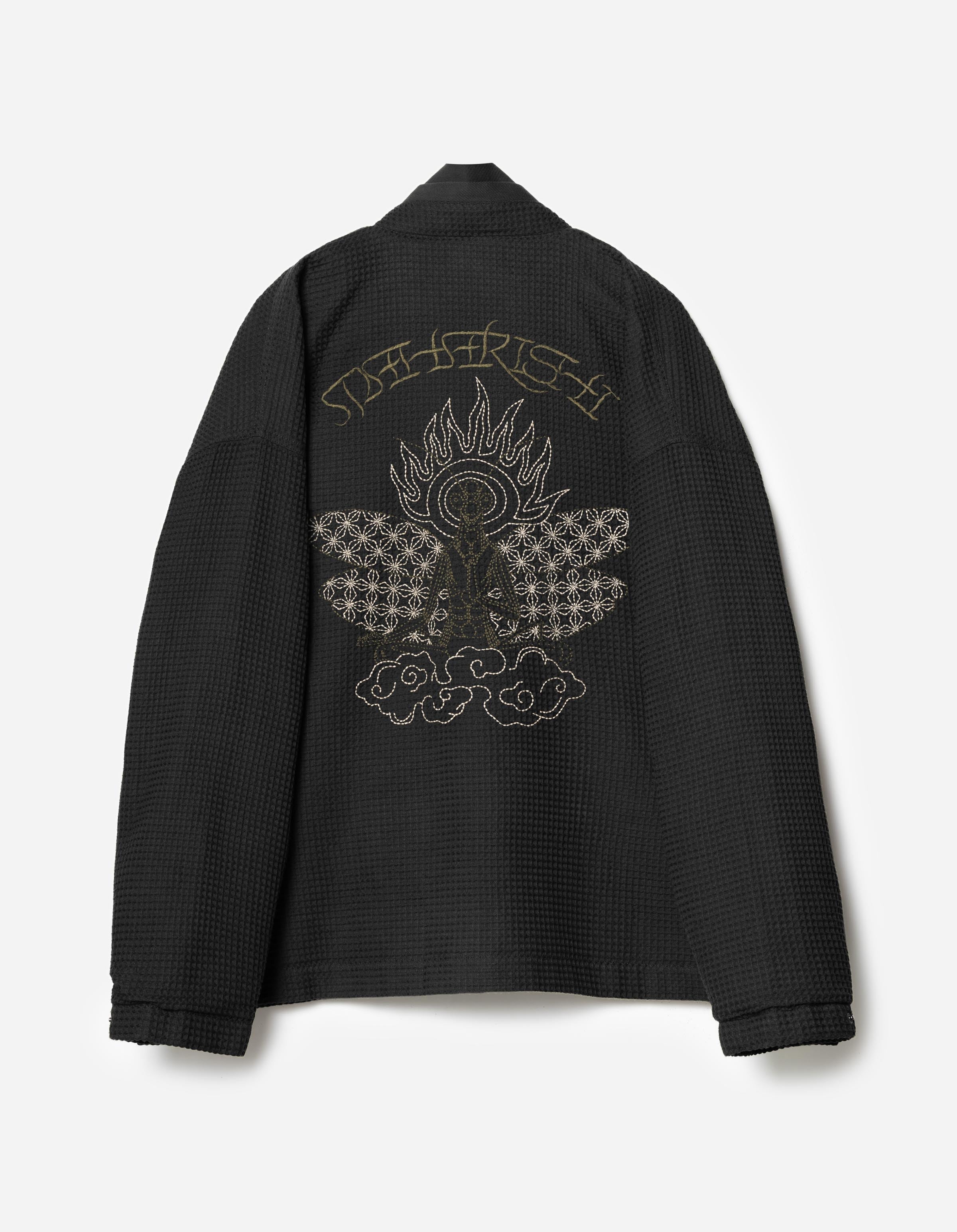 7564 Mantis Waffle Kimono Black – Maharishi
