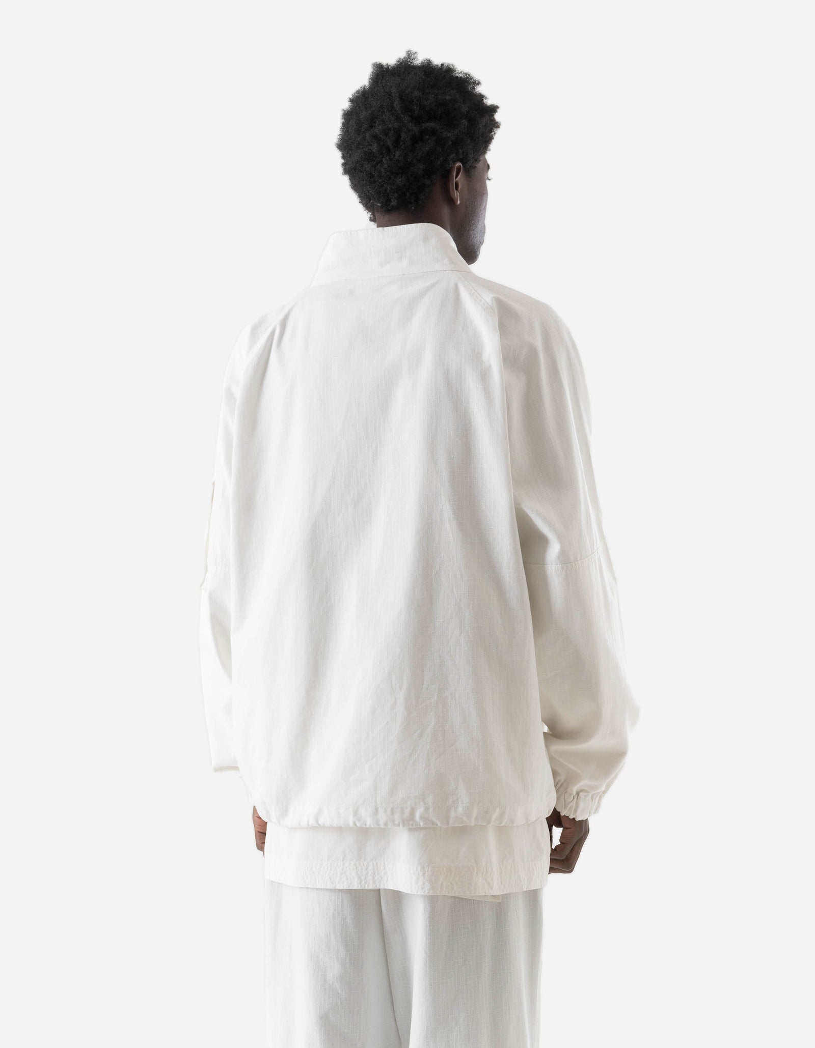 7566 Hemp Ripstop Track Jacket White