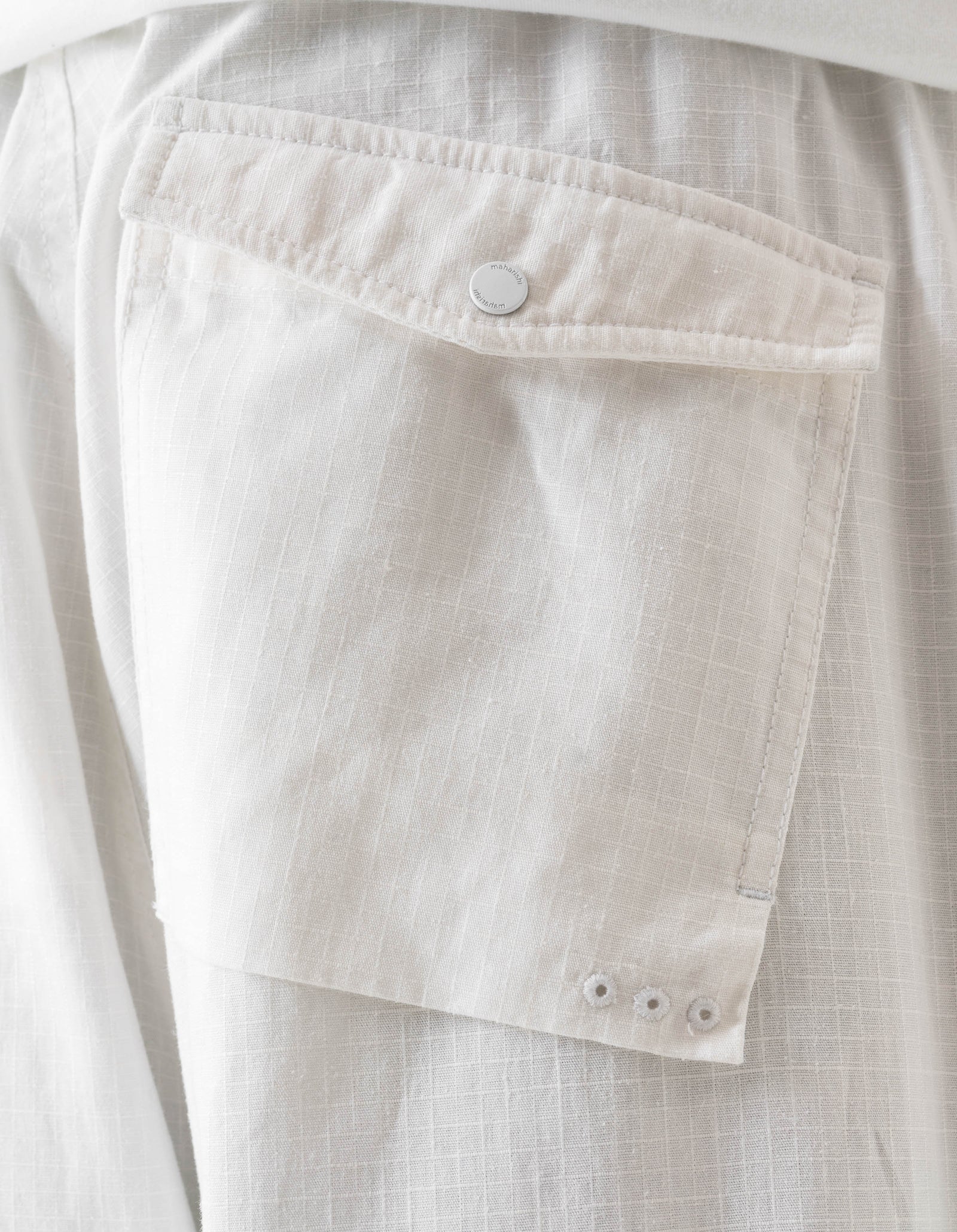 7570 Zip-Off Hemp Ripstop Snopants White