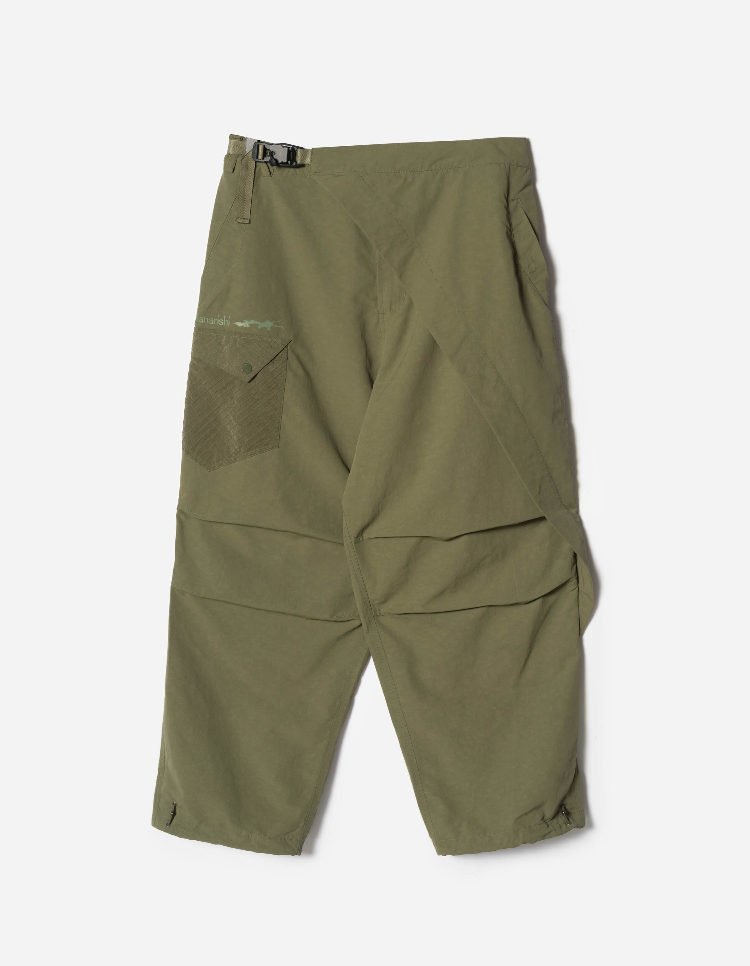 7398 WR Asym Cargo Hakama Pants Olive OG-107F – Maharishi