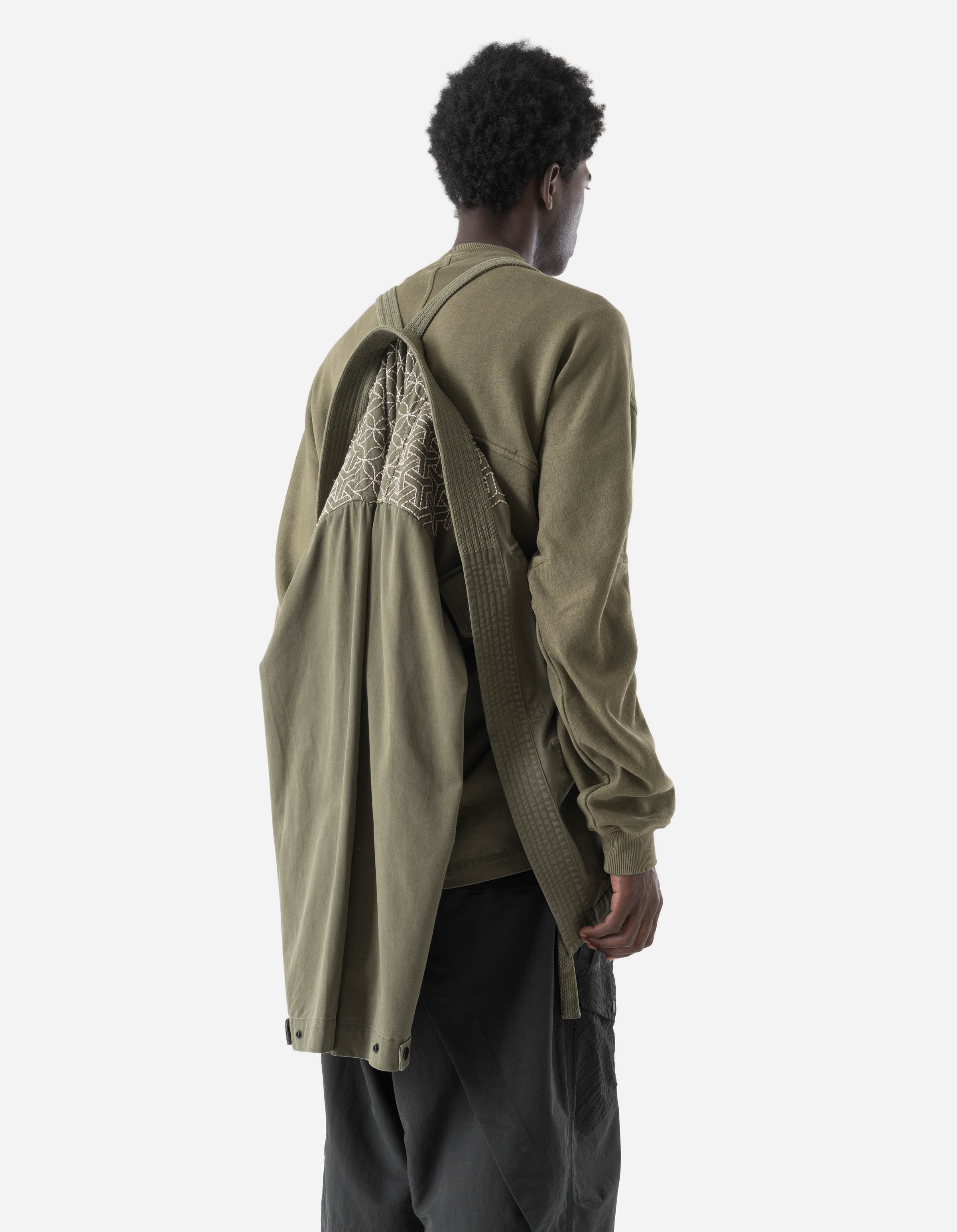7585 Sashiko Jungle Kimono Olive – Maharishi