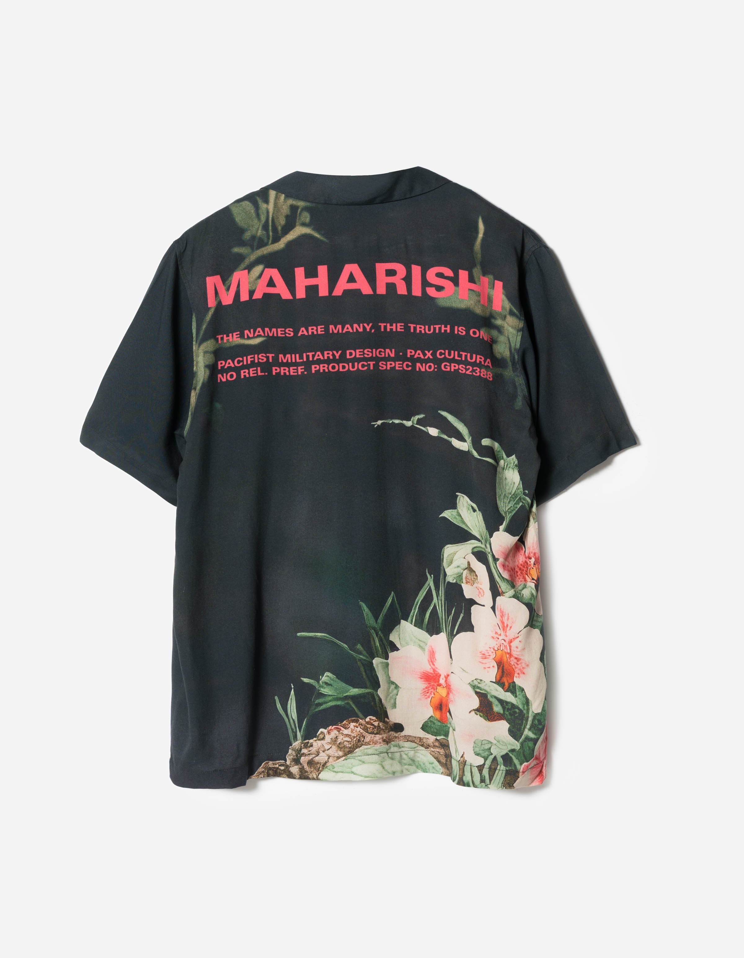7594 Orchid Mantis Camp Collar Shirt Navy – Maharishi