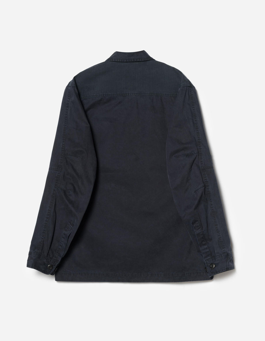 7595 Sashiko Utility Shirt Navy