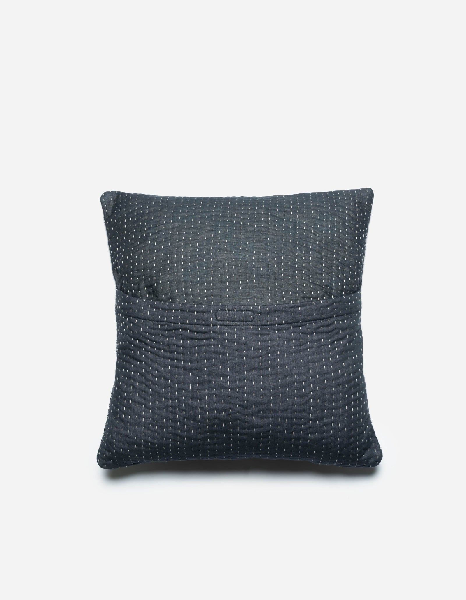 7612 Maha Rice Stitch Cushion Navy/Ecru