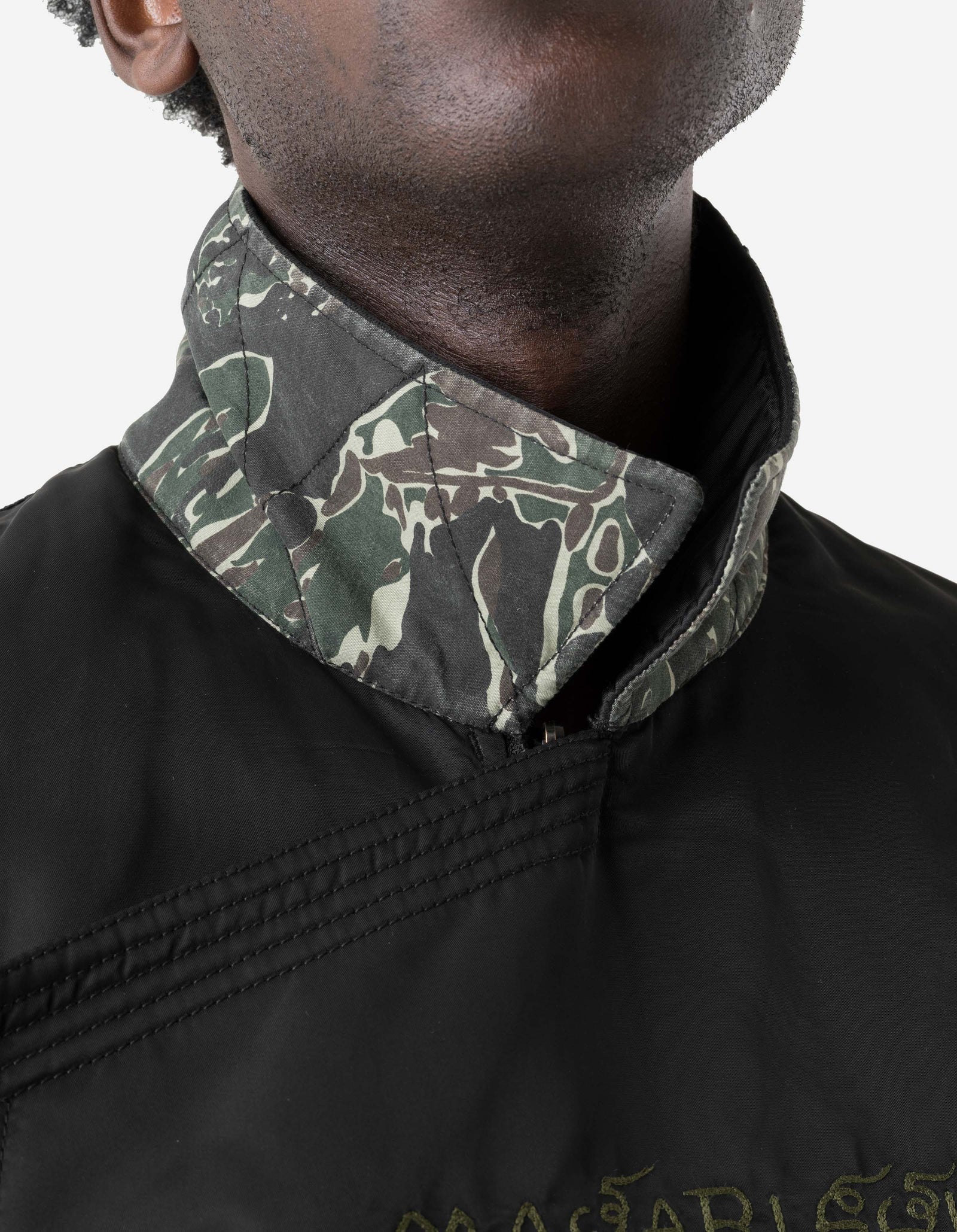 7691 A2 Monk Flight Jacket Black/Olive
