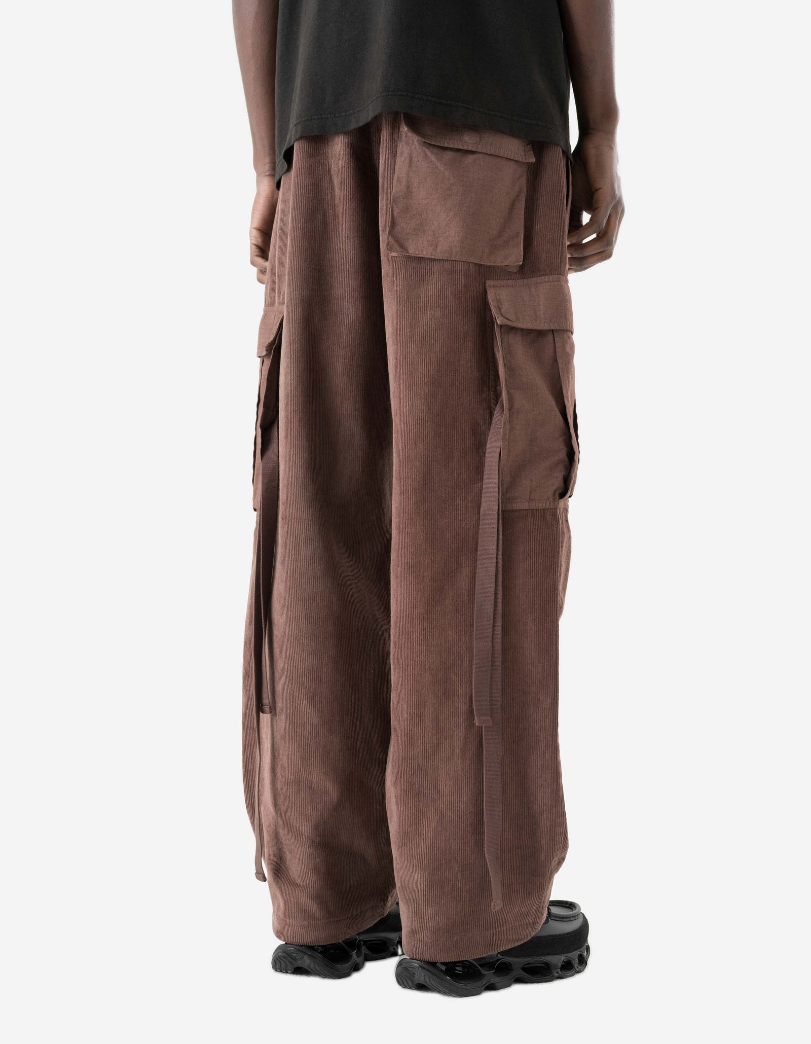 7695 Hemp Cord Utility Cargo Pants Earth Brown
