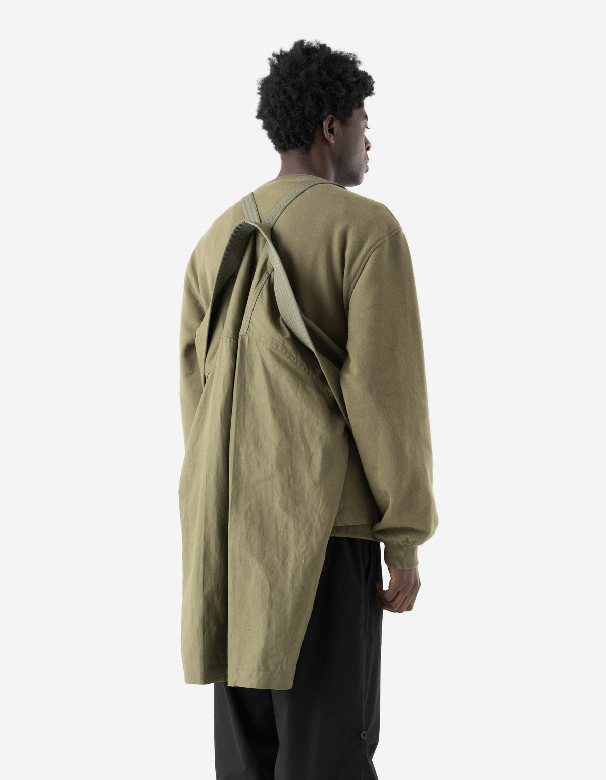 7706 Asym Hanten Kimono Olive OG-107F