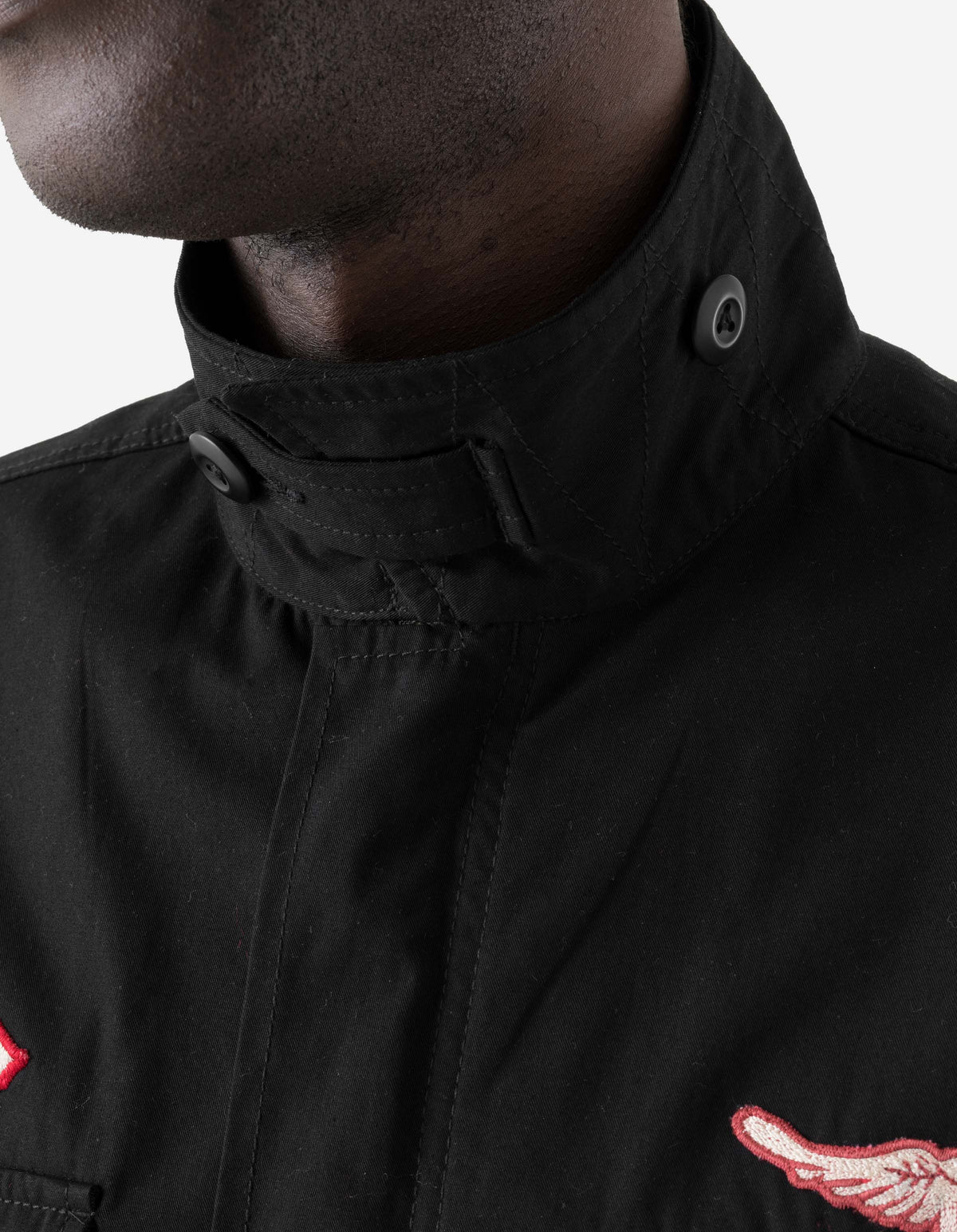 7707 Cordura WR Aircrew Zipped Shirt Black
