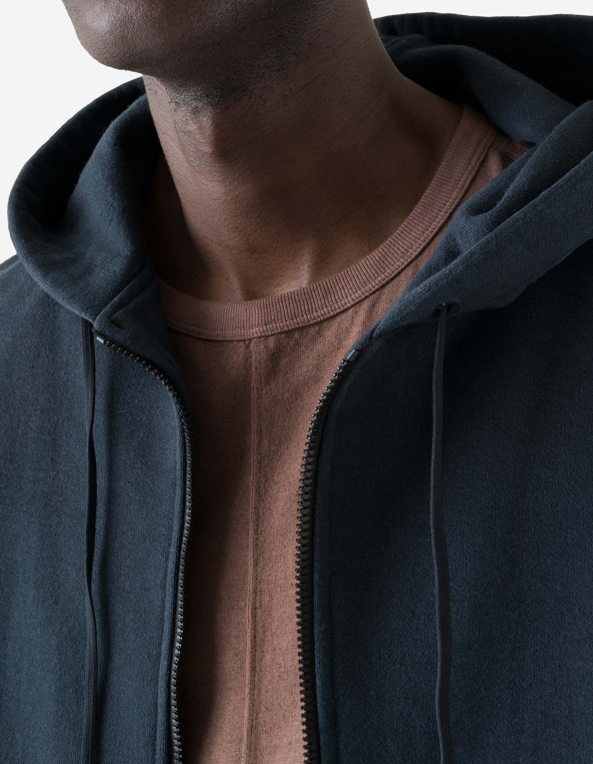 7732 Upcycled Liner Hemp Hooded Sweat Navy
