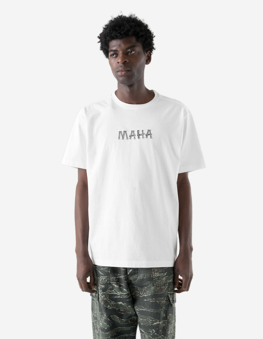 7768 Bamboo Logo S/S T-Shirt White