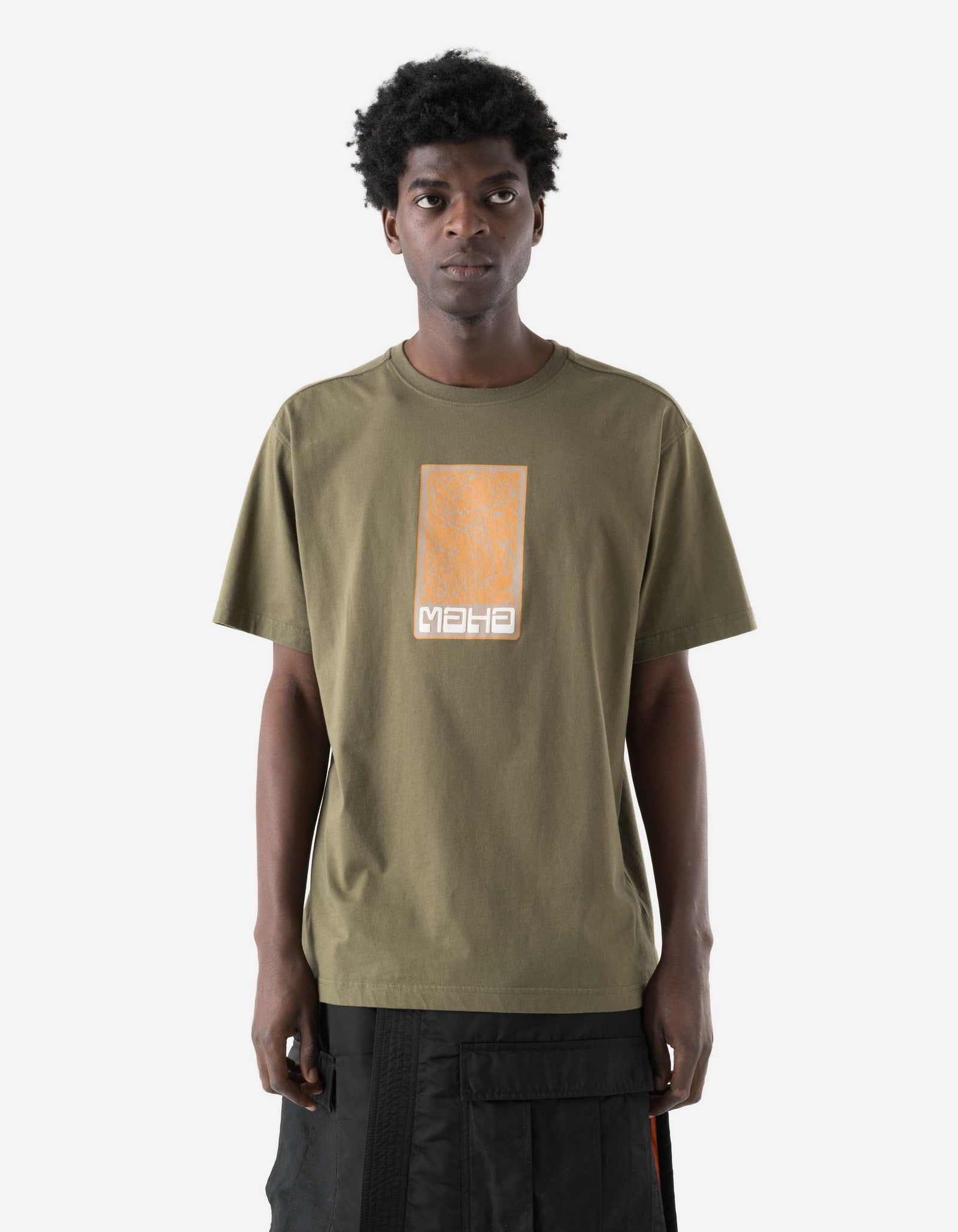 7771 Thai Temple S/S T-Shirt Olive OG-107F