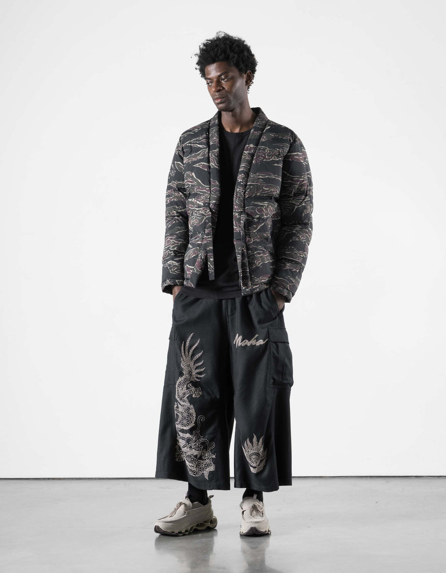 7796 Camo Hanten Kimono Puffer Jungle