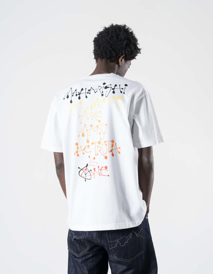 7805 Maha Calligraphy T-Shirt White