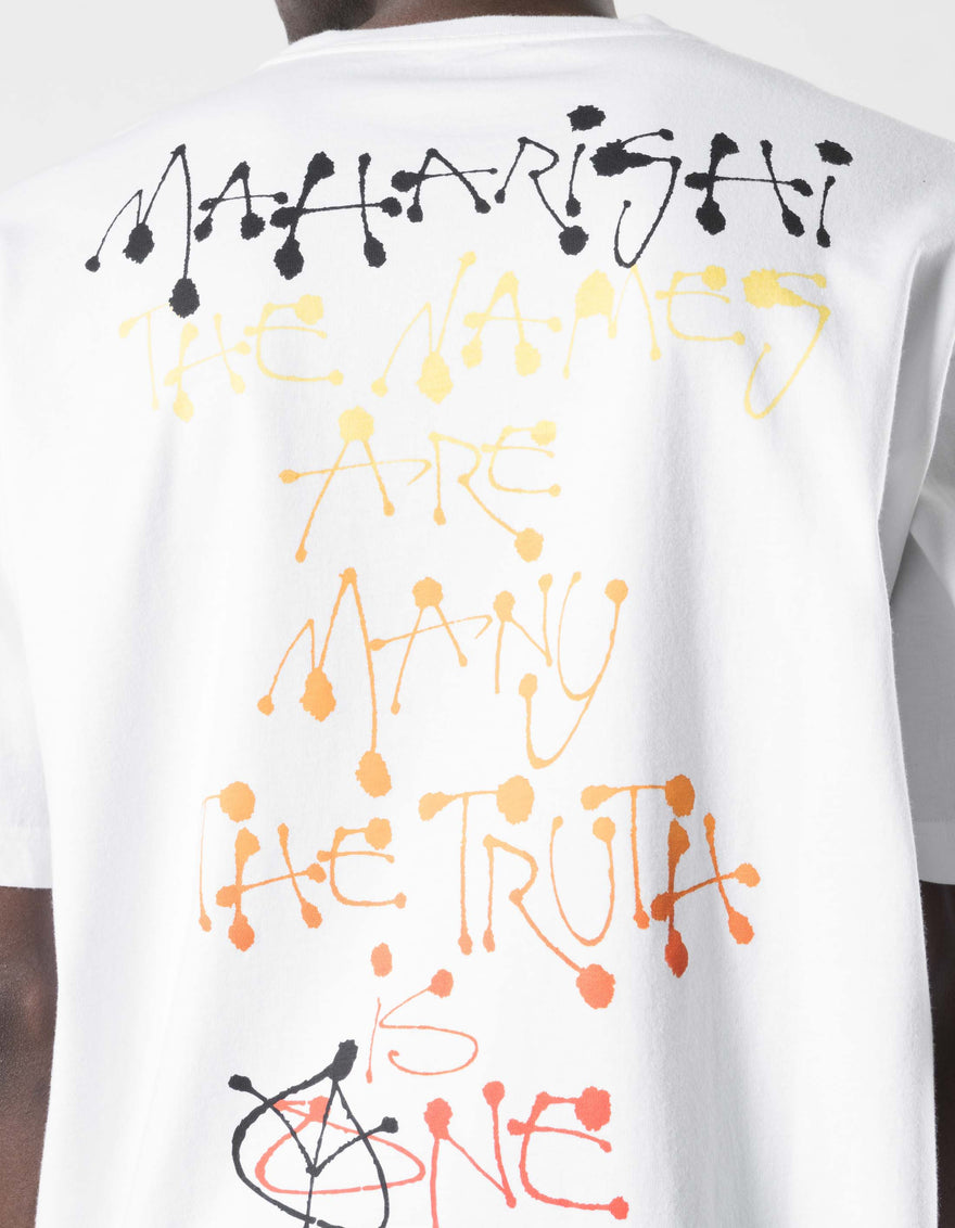 7805 Maha Calligraphy T-Shirt White
