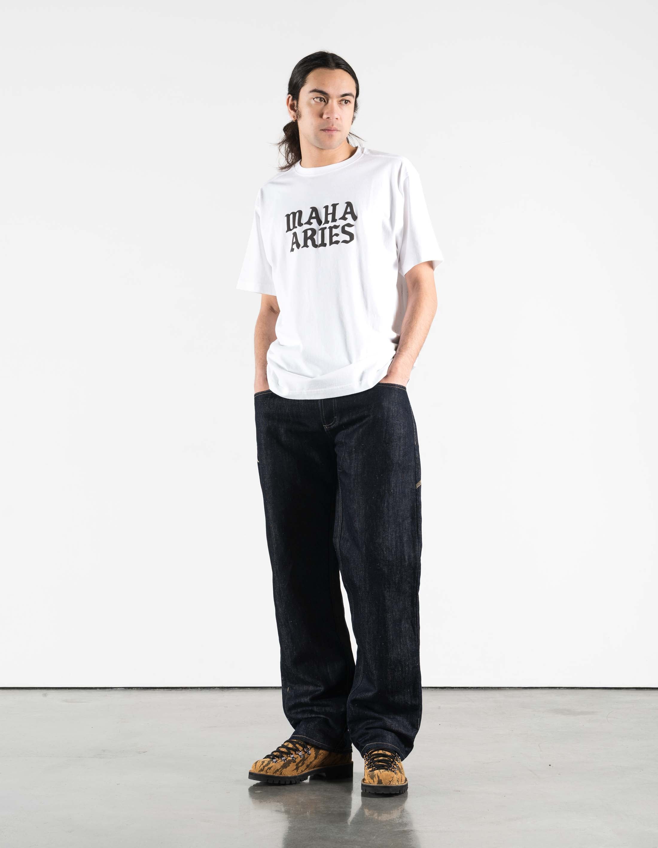 7745 Maha Aries Organic Zodiac T-Shirt White – Maharishi