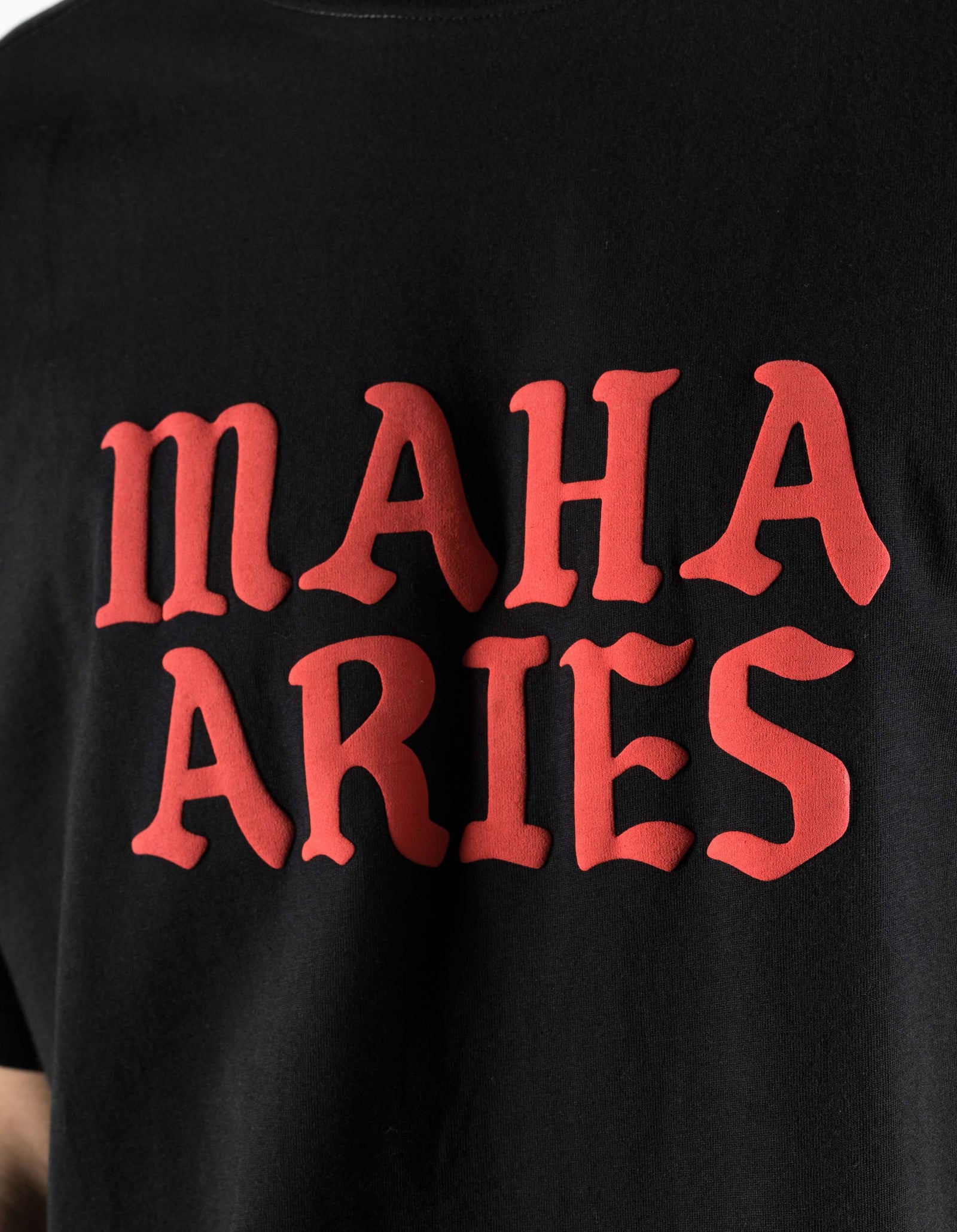 7745 Maha Aries Organic Zodiac T-Shirt Black
