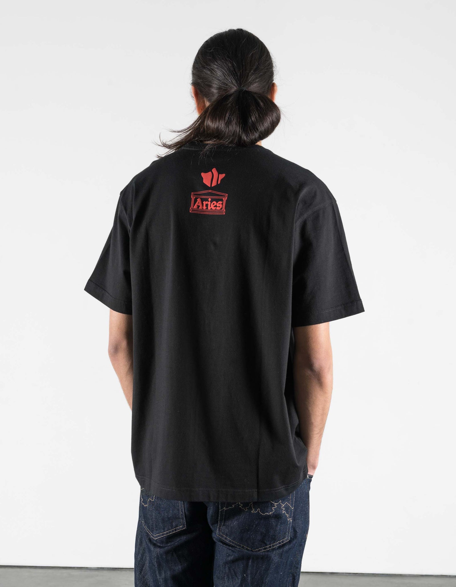 7745 Maha Aries Organic Zodiac T-Shirt Black