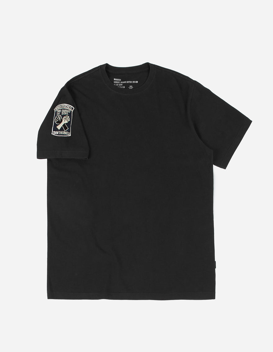 3587 2 Shades of Soul Patch T-Shirt Black BLK-108FF