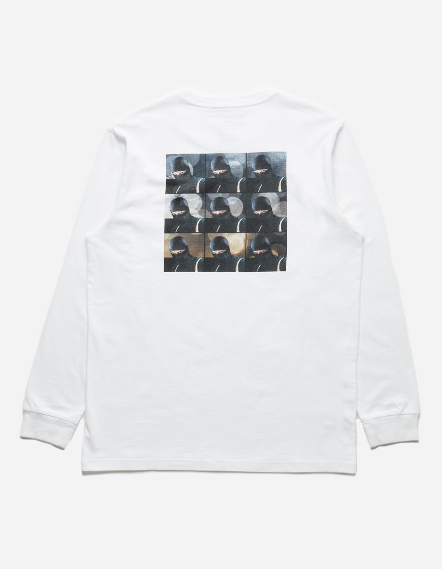 1106 The Jaguar Mask L/S T-Shirt White
