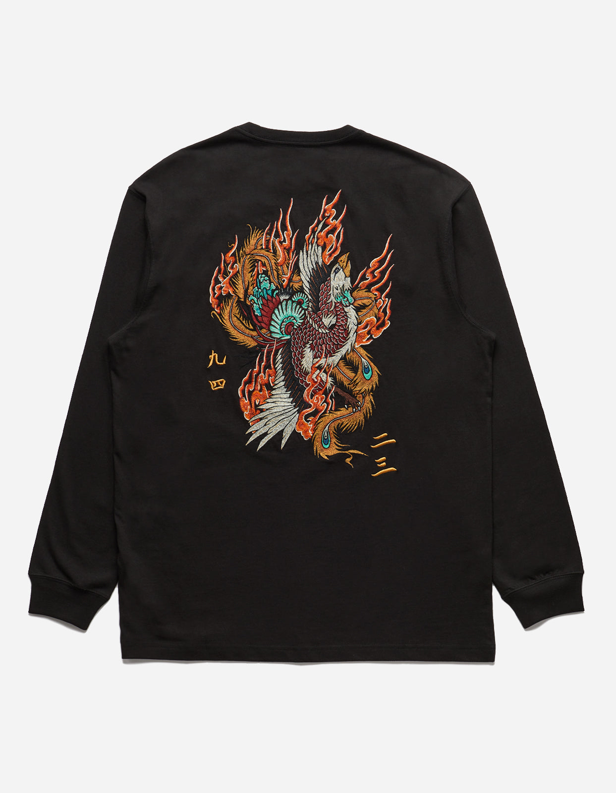 4536 Fire Phoenix L/S T-Shirt Black