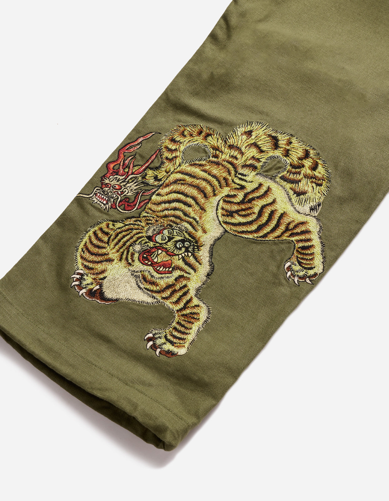 4581 Tiger Embroidered Straight Snopants® Olive OG-107F
