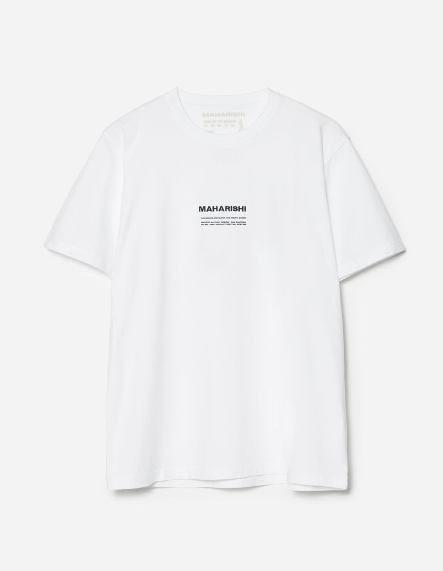 1388 Maharishi Pax Cultura T-Shirt White